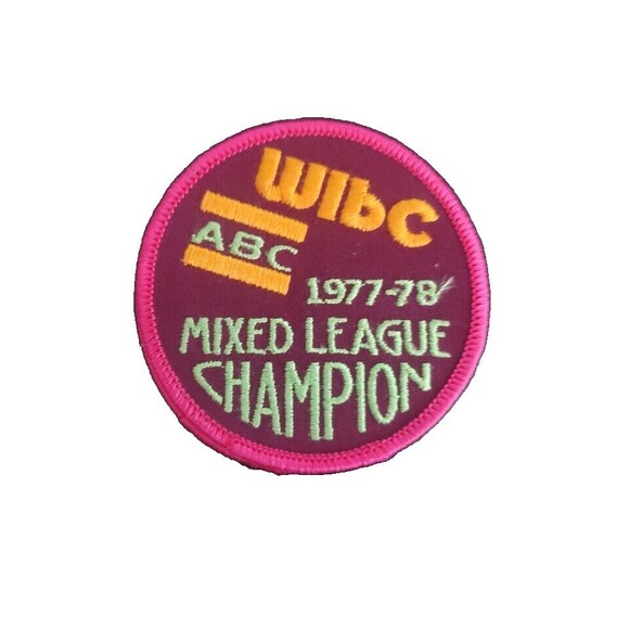 Accessories - Vintage 1977-1978 ABC WIBC Mixed League Bowling Champion 3" Patch Memorabilia